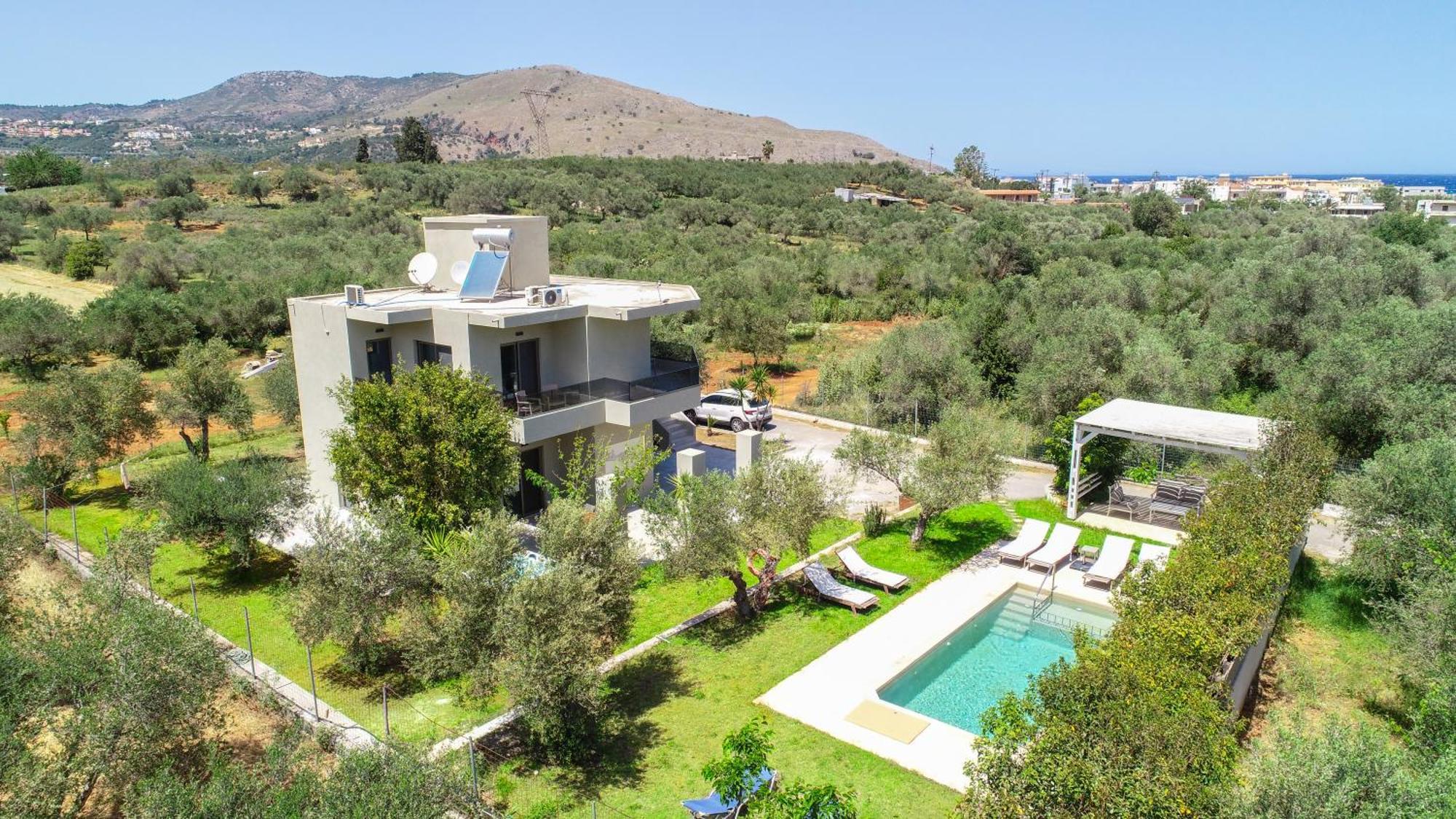 גאורגיופוליס Villa Marian With Private Swimming Pool & Jacuzzi מראה חיצוני תמונה